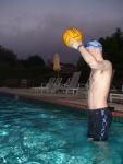 Black Nike Jammer and water polo ball