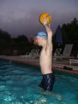 Black Nike Jammer and water polo ball