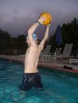 Black Nike Jammer and water polo ball