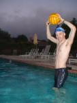 Black Nike Jammer and water polo ball
