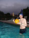 Black Nike Jammer and water polo ball