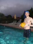 Black Nike Jammer and water polo ball