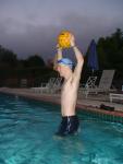 Black Nike Jammer and water polo ball