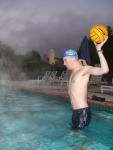 Black Nike Jammer and water polo ball