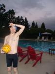 Black Nike Jammer and water polo ball