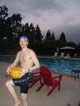 Black Nike Jammer and water polo ball