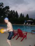 Black Nike Jammer and water polo ball (dude)
