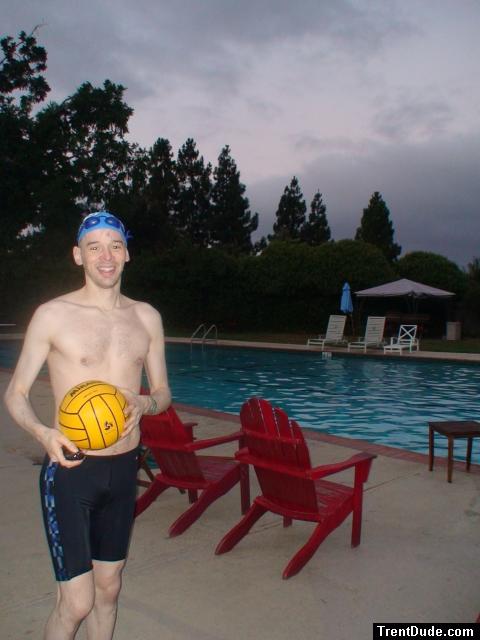 Black Nike Jammer and water polo ball