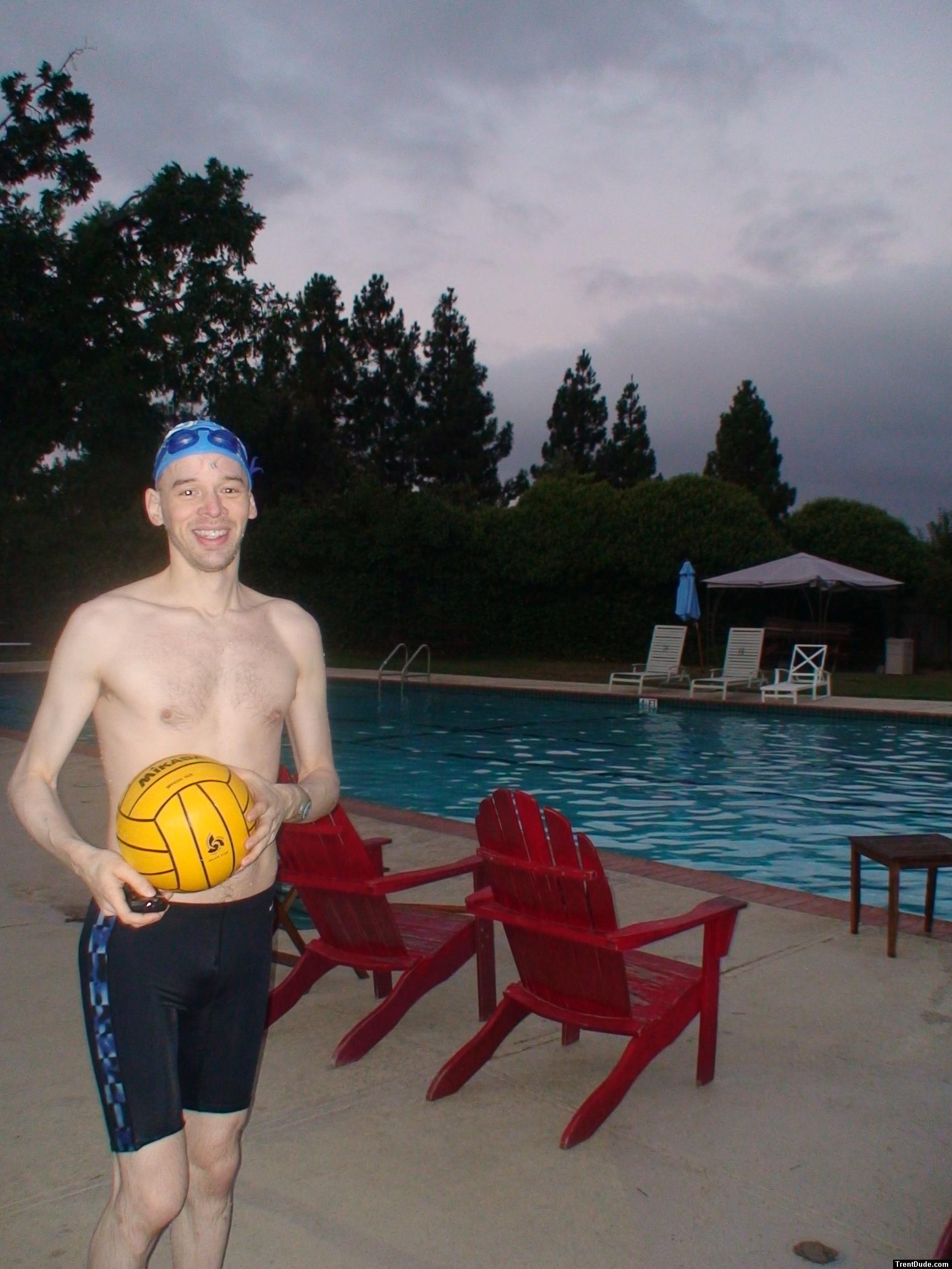 Black Nike Jammer and water polo ball