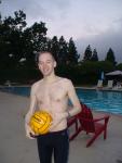 Black Nike Jammer and water polo ball