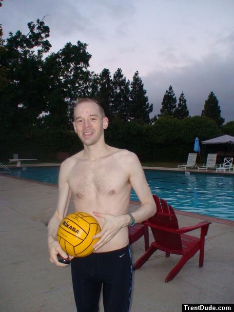 Black Nike Jammer and water polo ball