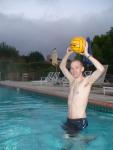 Black Nike Jammer and water polo ball