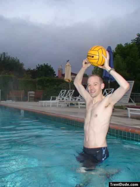 Black Nike Jammer and water polo ball