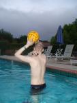 Black Nike Jammer and water polo ball (short hair)