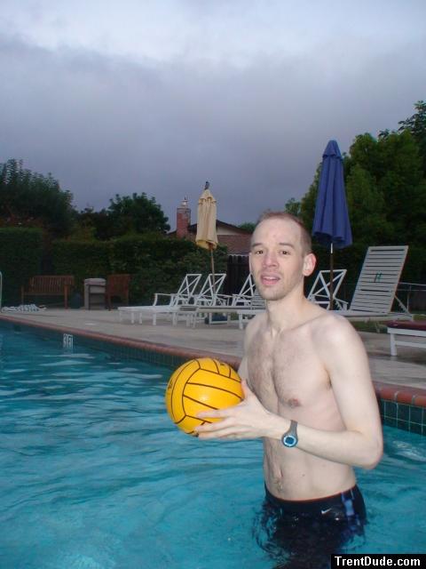 Black Nike Jammer and water polo ball