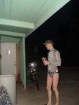 It's 5:30 AM and he is in a favorite XTG speedo