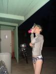 A blueberry / Raw milk smoothie at 5:30AM before a swim
