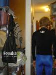 Trent with Body glove aqua top, Speedo aqua pants. - back side