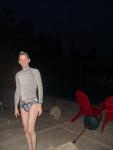 Wearing the rash guard on cold mornings (best)