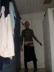 Wet suit and swim brief in the shower