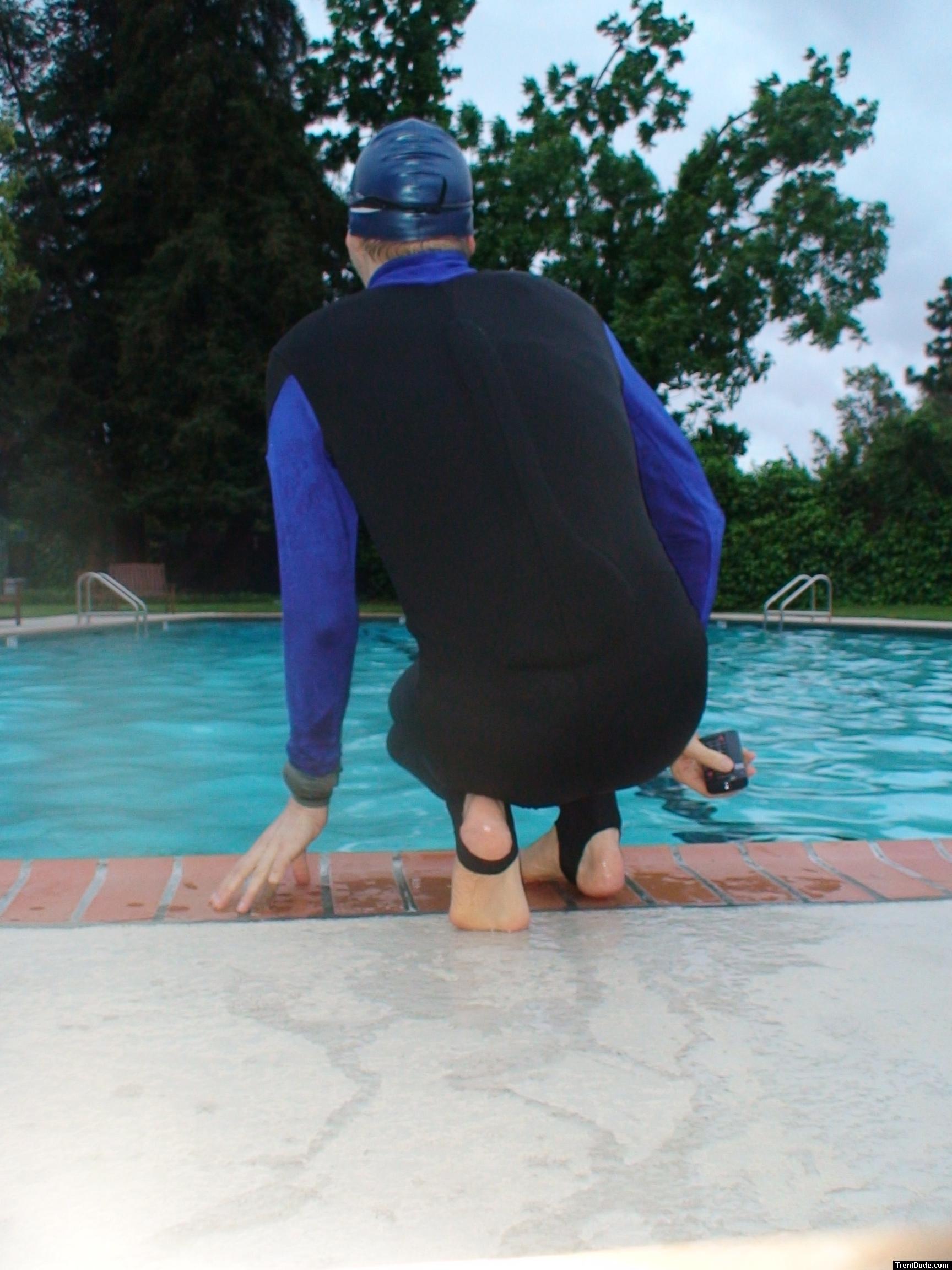 Feet and wetsuit (rear)