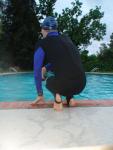 Feet and wetsuit (rear)