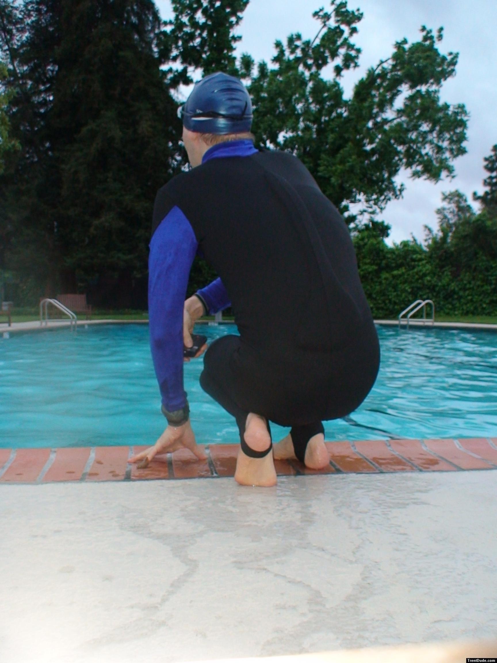 Feet and wetsuit (rear)