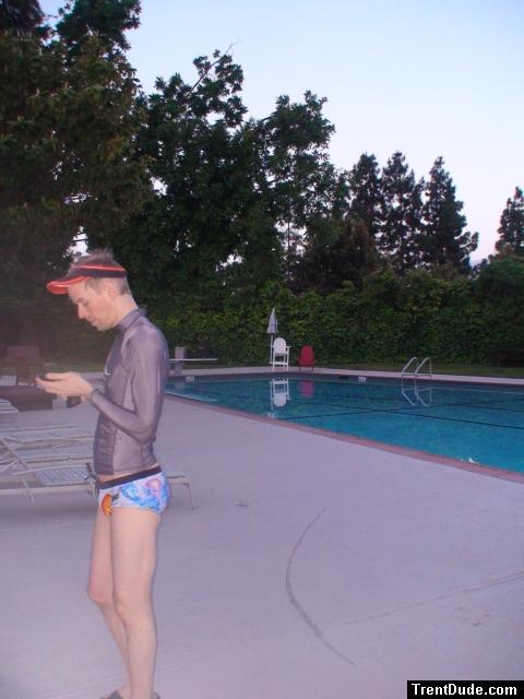 Reminding himself to eat later