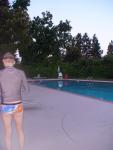 Swim brief with ocean jelly fish