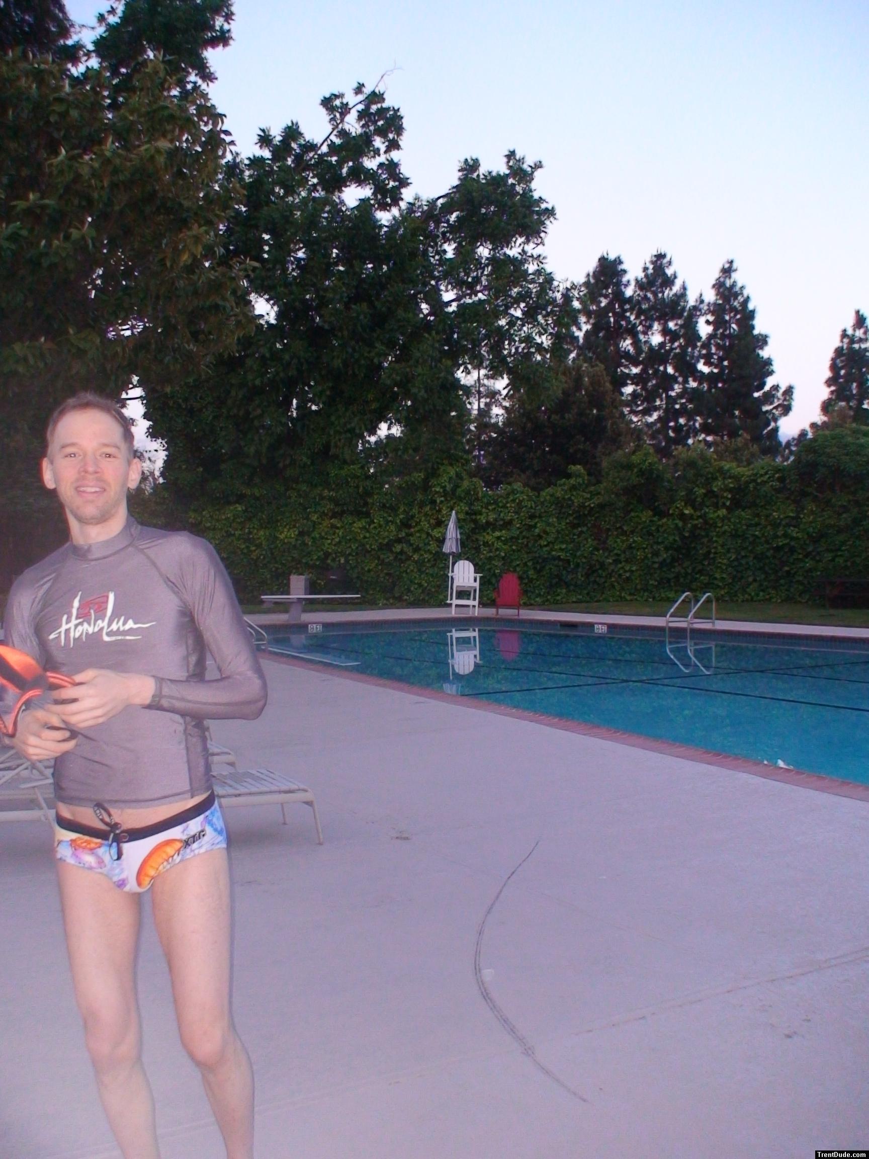 Excited to swim