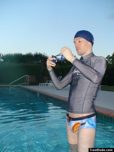 XTG Extreme Game OCEAN Square Cut Trunk (checking goggles) (jelly fish bulge)