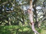 Man in distressed leather loin cloth (arm pits) (best) (abs)