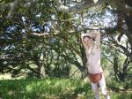 Man in distressed leather loin cloth