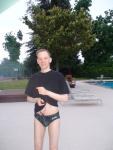 Pretending to be a marine in a camo speedo
