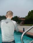 body glove rashguard and marine speedo