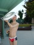 Lifeguard in a speedo