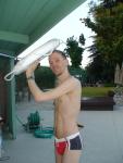 swimmer ready to give CPR
