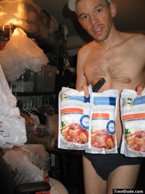 frozen Alaskan salmon