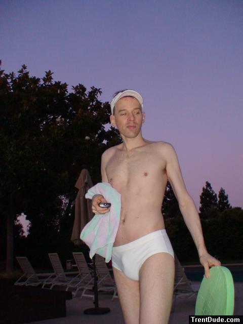 size large white speedo