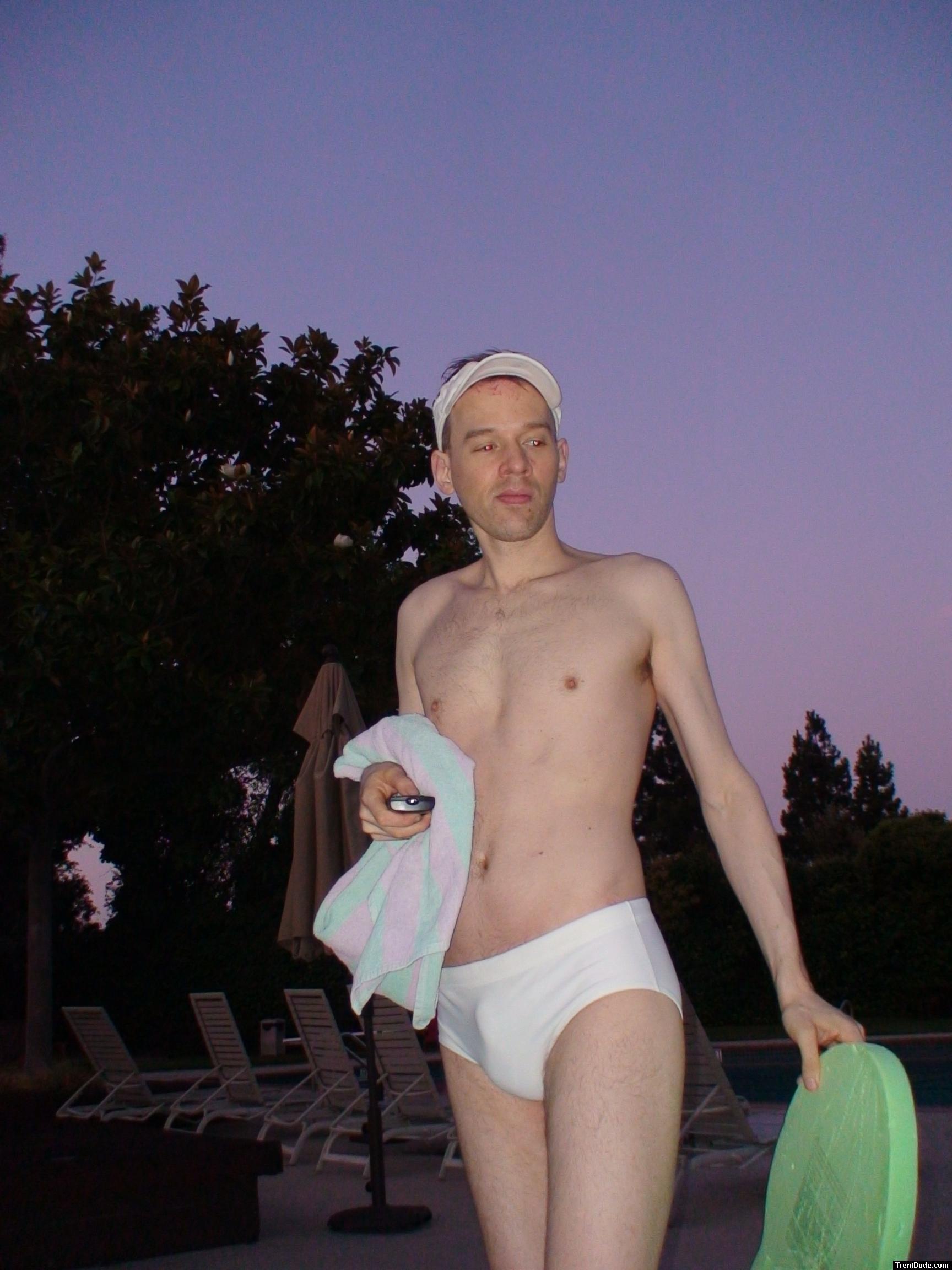 size large white speedo
