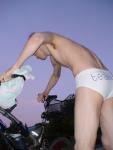 Biking to the pool was half the fun