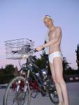 He forgot to turn on the shock absorbers during the ride over