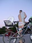 Lifeguard bike rider