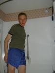 Taking a shower in your clothes again?