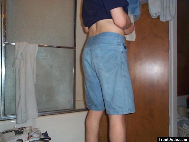 blue jean shorts 1