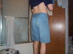 Blue jean shorts