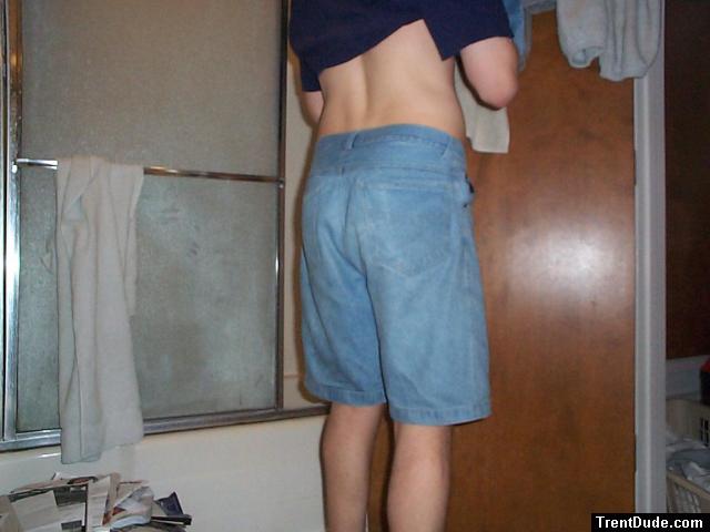 Blue jean shorts
