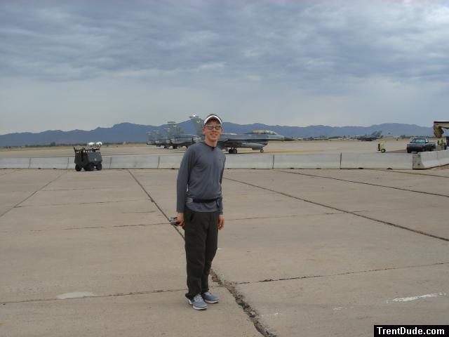 Visiting US Troops, Camp Anaconda-Balad Airbase, Northern Iraq (F-16's)