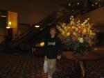 A hotel lobby in Houston Texas.