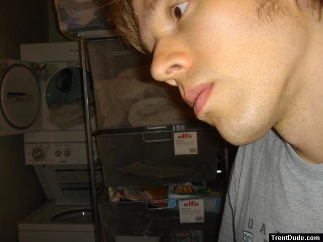 Close up of lips and nose hairs